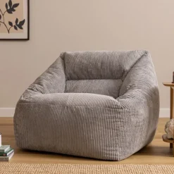 icon Zitzack Natalia - Corduroy Zitzakfauteuil - Grijs Clearance