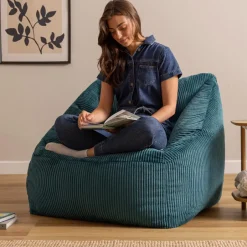 icon Zitzack Natalia - Corduroy Zitzakfauteuil - Blauwgroen Hot