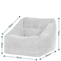 icon Zitzack Natalia - Corduroy Zitzakfauteuil - Blauwgroen Hot