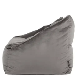 icon Zitzack Natalia - Fluwelen Zitzakfauteuil - Houtskool New