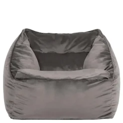icon Zitzack Natalia - Fluwelen Zitzakfauteuil - Houtskool New