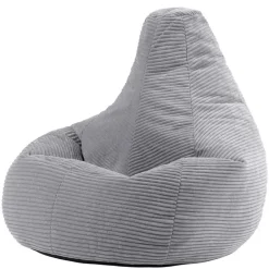 icon Zitzak Dalton - Corduroy Zitzak Volwassenen - Grijs Best