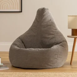 icon Zitzak Dalton - Corduroy Zitzak Volwassenen - Grijs Best