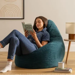 icon Zitzak Dalton - Corduroy Zitzak Volwassenen - Blauwgroen Best