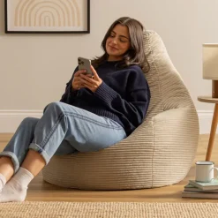 icon Zitzak Dalton - Corduroy Zitzak Volwassenen - Beige Clearance