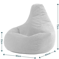 icon Zitzak Dalton - Corduroy Zitzak Volwassenen - Beige Clearance