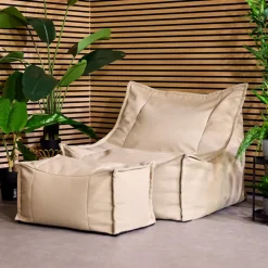 icon Zitzak en Poef Alto - Zitzak Fauteuil Buiten - Beige Sale