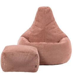 icon Zitzak en Poef Dalton - Corduroy Zitzak - Oud roze Discount