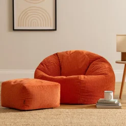 icon Zitzak en Poef Kingston - Corduroy Zitzak - Oranje New