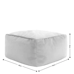 icon Zitzak en Poef Natalia - Fluwelen Zitzak - Houtskool Hot