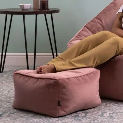 icon Zitzak en Poef Sirena - Zitzak Velvet - Oud roze Discount