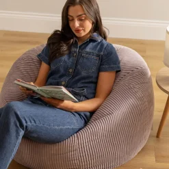 icon Zitzak Kingston - Corduroy Zitzak Volwassenen - Paars Sale