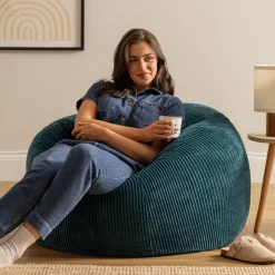 icon Zitzak Kingston - Corduroy Zitzak Volwassenen - Blauwgroen Online