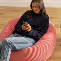 icon Zitzak Kingston - Corduroy Zitzak Volwassenen - Bubblegum Discount