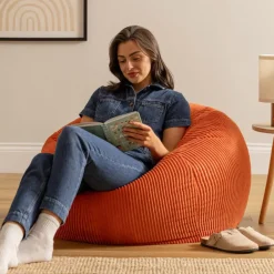 icon Zitzak Kingston - Corduroy Zitzak Volwassenen - Oranje