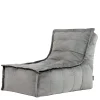 icon Zitzak Lounger Dolce - Fluwelen Zitzak - Houtskool Sale