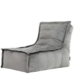 icon Zitzak Lounger Dolce - Fluwelen Zitzak - Houtskool Sale