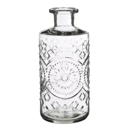 Ideas 4 Seasons Ideas4Seasons Flesvaas Berlin - glas - transparant - D9 x H21 cm Outlet