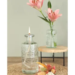 Ideas 4 Seasons Ideas4Seasons Flesvaas Berlin - glas - transparant - D9 x H21 cm Outlet