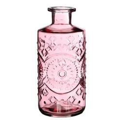 Ideas 4 Seasons Ideas4seasons Flesvaas Berlin - glas - lichtroze - D9 x H21 cm Online