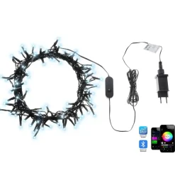 Beliani IGALIKU - LED kerstverlichting - Zwart - 1350 cm - PVC Sale