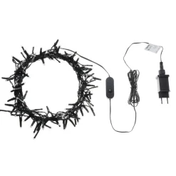 Beliani IGALIKU - LED kerstverlichting - Zwart - 1350 cm - PVC Sale