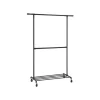 Parya Ijzeren Kledingrek - Kledingrek op wieltjes - 2 stangen Online