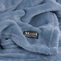 In the Mood Collection Famke Fleece Plaid - 180 x 130 cm - Lichtblauw Outlet
