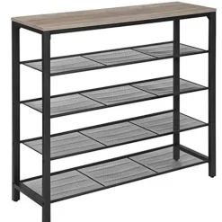 Vasagle Industrieel 5-vaks Schoenenrek, Schoenopberger Online