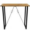 Dimehouse Industriële bartafel Vegas 130x70x110 cm Mangohout - Mangohout - Bruin Hot