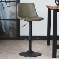 Dimehouse Industriële Draaibare Barkruk Boran Groen - Verstelbaar - Zonder Armleuningen New