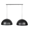 Dimehouse Industriële hanglamp Dacia 2-lichts antraciet rond 60x142x150 cm Metaal Sale
