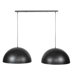 Dimehouse Industriële hanglamp Dacia 2-lichts antraciet rond 60x142x150 cm Metaal Sale