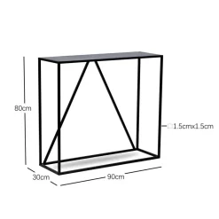 Nordlys Industriële houten en zwarte metalen consolestijl Sale