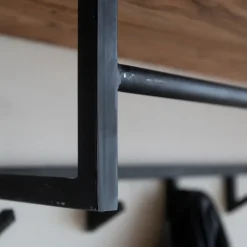 Dimehouse Industriële Kapstok Niels Hoedenplank acaciahout - 33x100x27 cm - Hout - Bruin Best