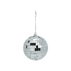 Inge-glas Inge Christmas Decor Disco kerstbal - zilver - D9 cm - discobal Outlet