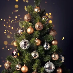 Inge-glas Inge Christmas Decor Disco kerstbal - zilver - D9 cm - discobal Outlet