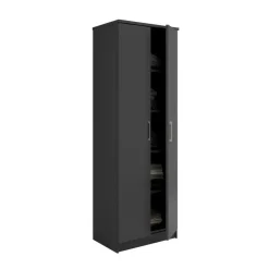 Interiax Kledingkast 'Amelie' - Antraciet - 2 Deurs - 180x80x40 cm Best