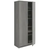 Interiax Kledingkast 'Amelie' - Grijze Eik - 2 Deurs - 180x80x40 cm Outlet