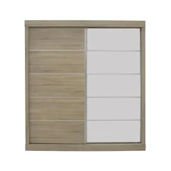 Interiax Kledingkast 'Mila' - Sonoma Eik - Schuifdeurkast - 197x182x52 cm Sale