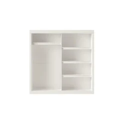 Interiax Kledingkast 'Mila' - Wit - Schuifdeurkast - 197x182x52 cm Outlet