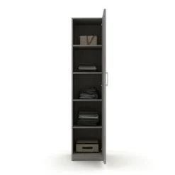 Interiax Kledingkast 'Mila' - Grijze Eik - 1 Deurs - 180x40x42 cm Discount