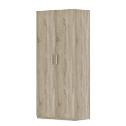 Interiax Kledingkast 'Mila' - Sonoma Eik - 2 Deurs - 180x80x42 cm Clearance