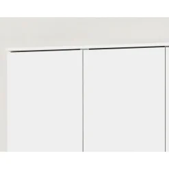 Interiax Opbergkast - Kledingkast 'Amelie' - Wit - 3 Deurs - 180x120x40cm Outlet