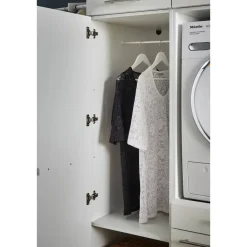 Interiax WASHWALL 'Mary' Wasmachine Opbergkast Wit - 162x50x67.5 cm Discount