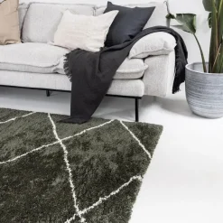 Interieur05 berber vloerkleed Nea groen/cream - 330 x 240 cm Clearance