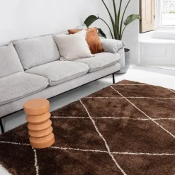 Interieur05 berber vloerkleed Nea roest/creme - 190 x 135 cm Clearance