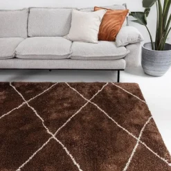 Interieur05 berber vloerkleed Nea roest/creme - 190 x 135 cm Clearance