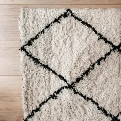 Interieur05 berber vloerkleed Nea wit/zwart - 330 x 240 cm Best