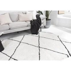 Interieur05 berber vloerkleed Nea wit/zwart - 330 x 240 cm Best